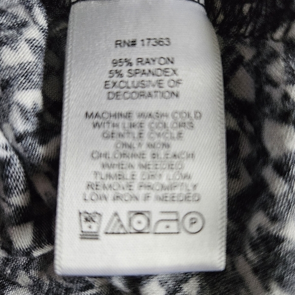 Anne Klein Black/White Racerback Sundress Sz Small Whimsigoth - Picture 5 of 8